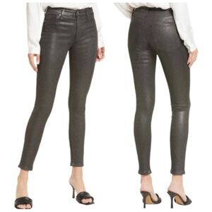 AG Adriano Goldschmeid The Legging Ankle Super Skinny Leatherette Coated Jean 29